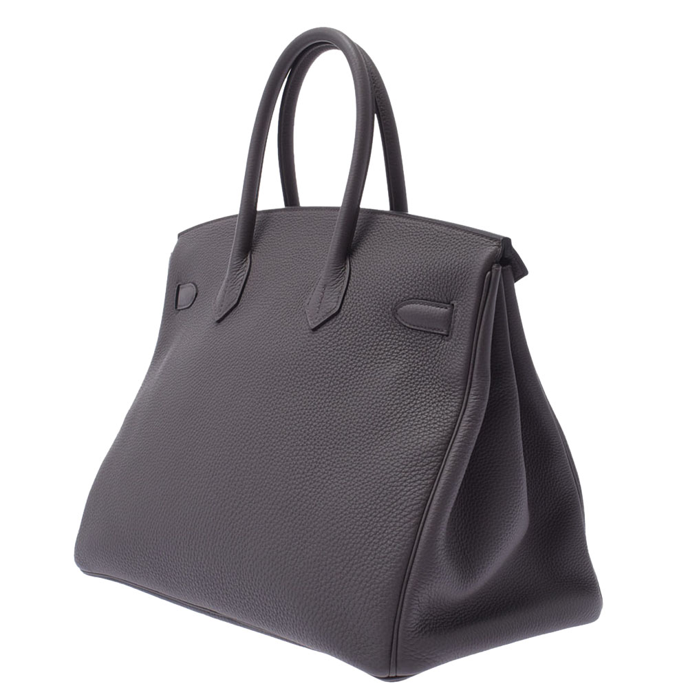 

Hermes Grey Togo Leather Gold Hardware Birkin 35 Bag