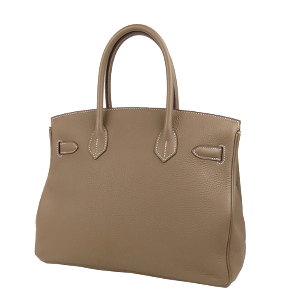 

Hermes Brown Togo Leather Palladium Hardware Birkin 30 Bag