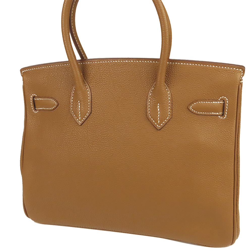 

Hermes Brown Togo Leather Palladium Hardware Birkin 30 Bag
