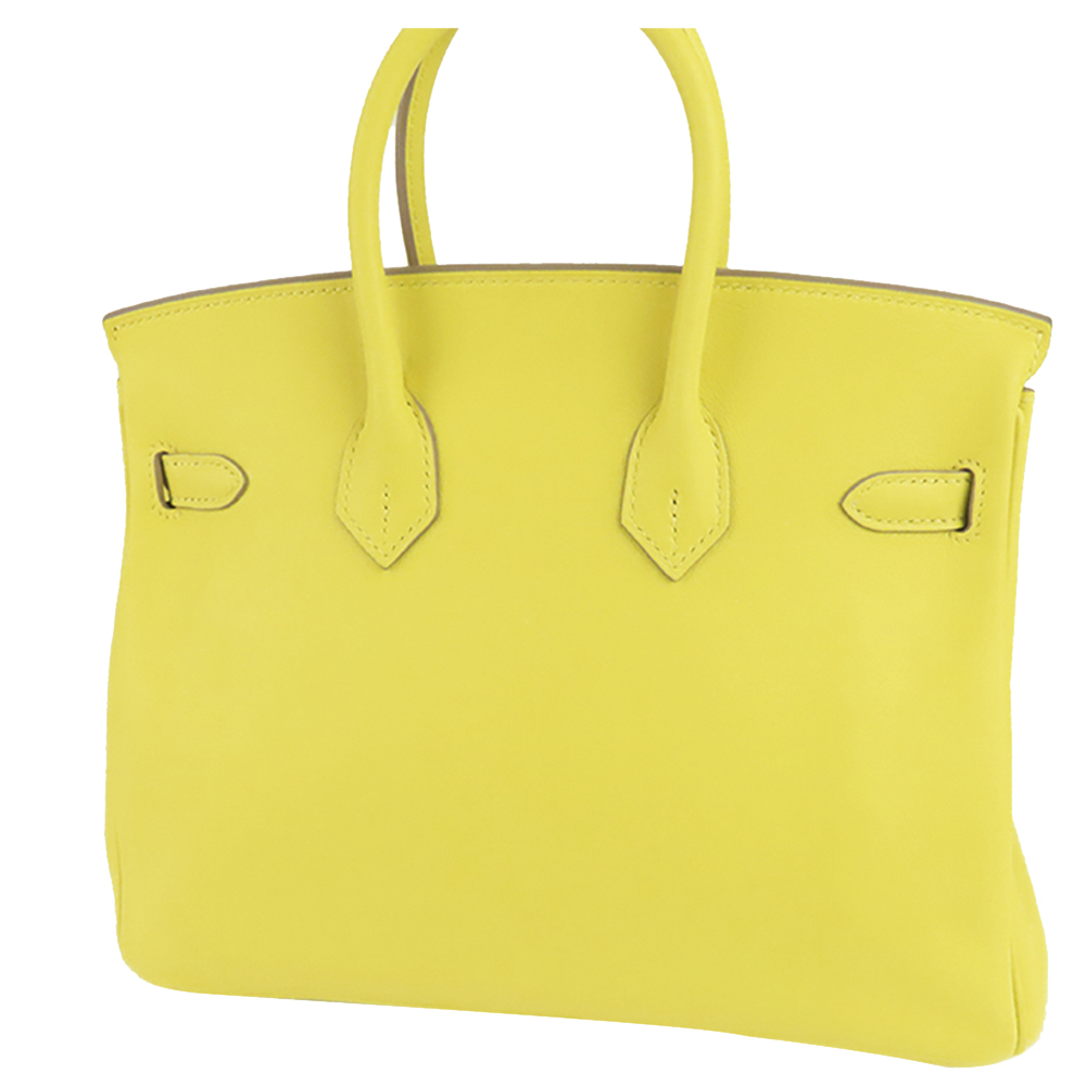 

Hermes Yellow Swift Leather Palladium Hardware Birkin 25 Bag