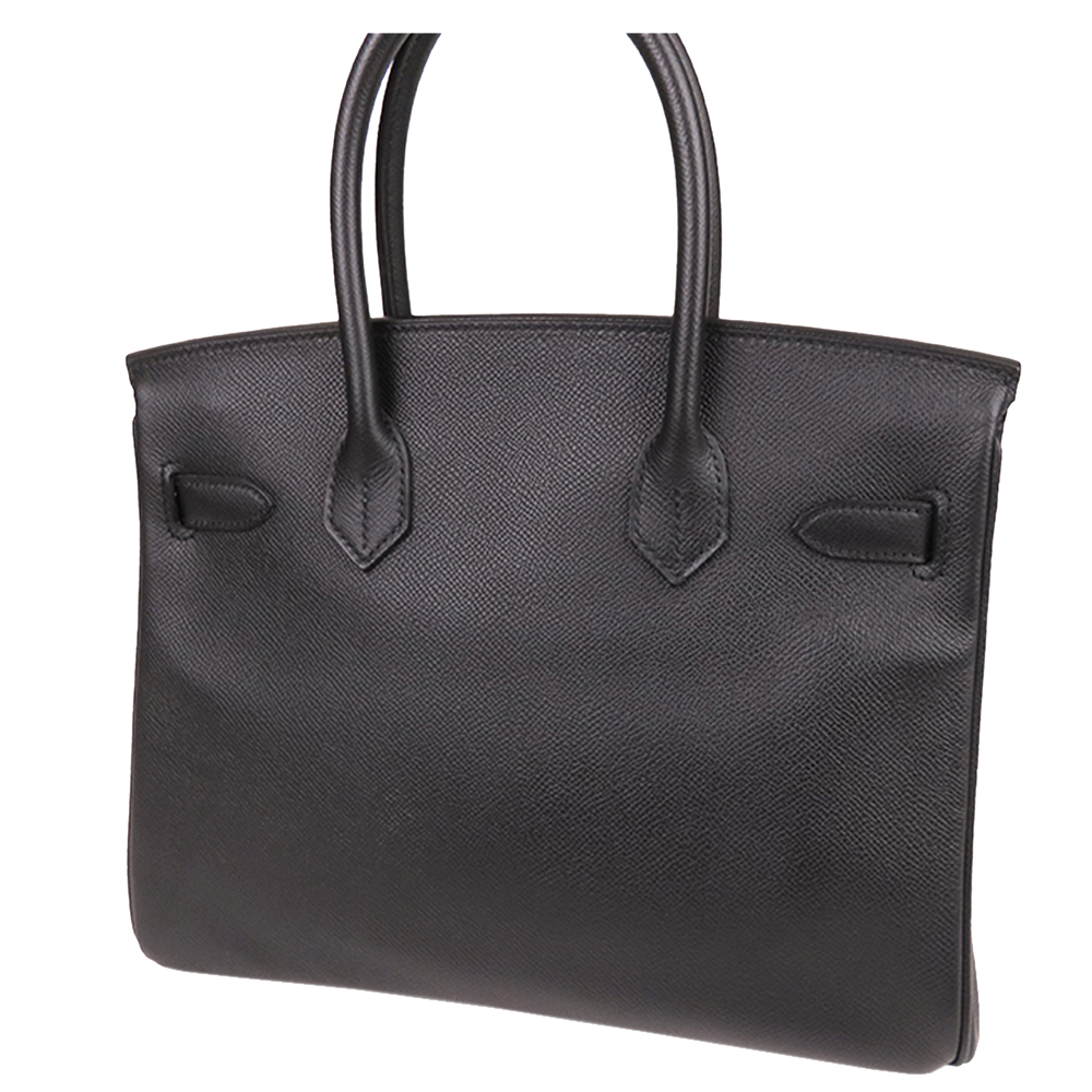 

Hermes Black Epsom Leather Palladium Hardware Birkin 30 Bag