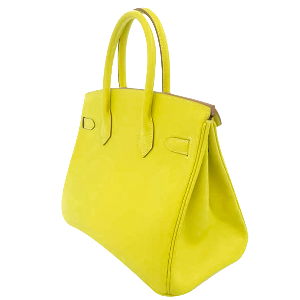 

Hermes Yellow Vaux Epsom Leather Palladium Hardware Birkin 30 Bag