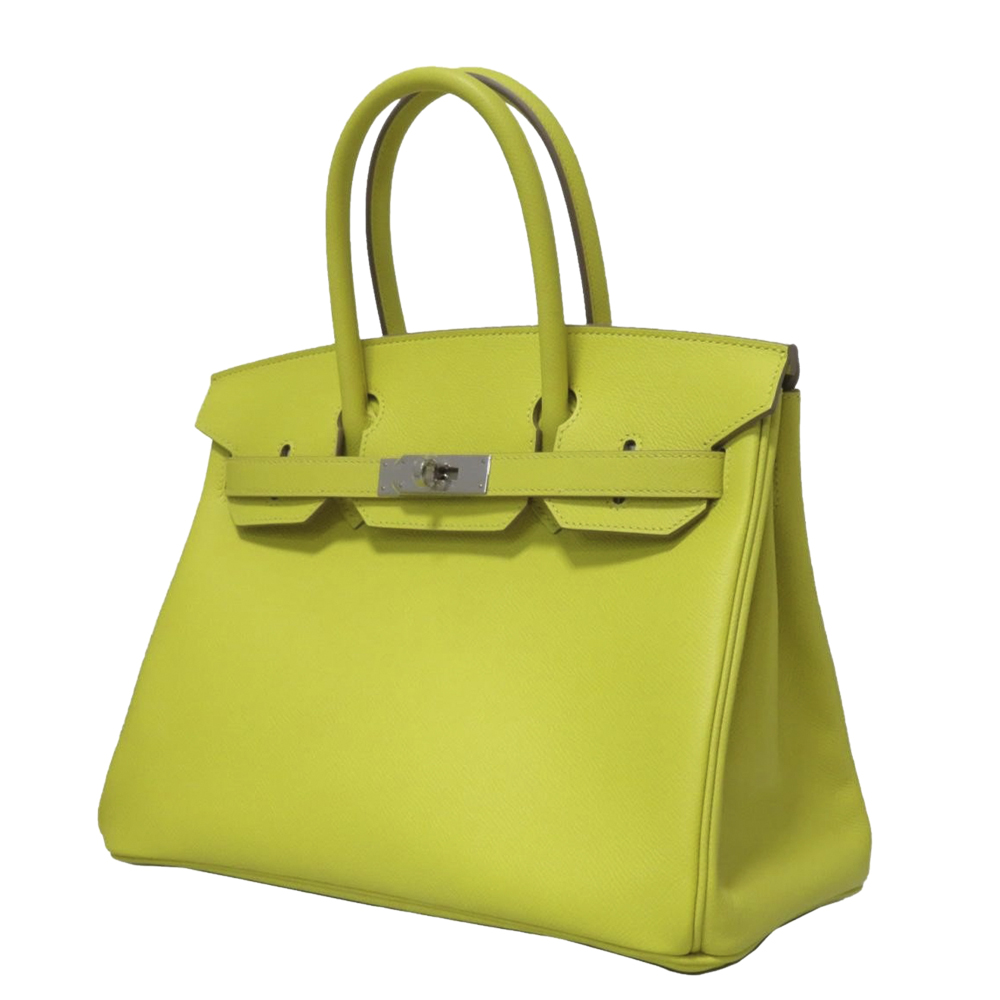 

Hermes Yellow Epsom Leather Palladium Hardware Birkin 30 Bag