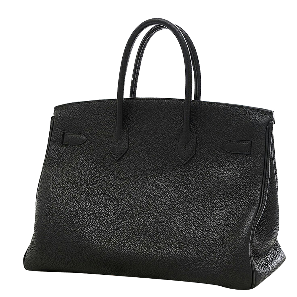 

Hermes Black Togo Leather Palladium Hardware Birkin 35 Bag