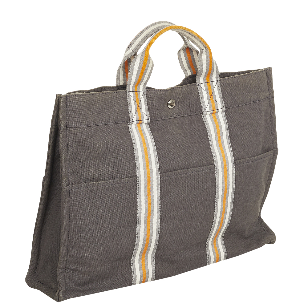 

Hermes Multi Canvas Fabric Fourre Tout MM Tote Bag, Multicolor