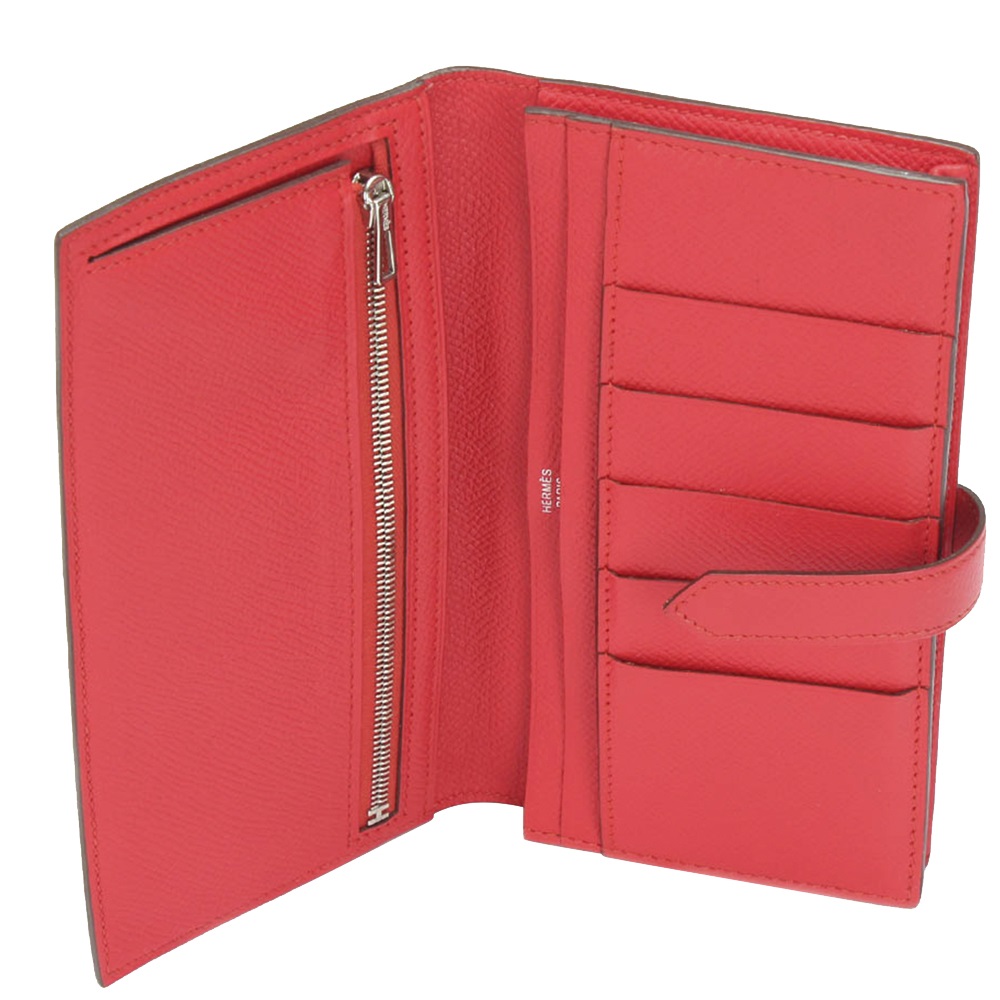

Hermes Pink Epsom Leather Bearn Wallet