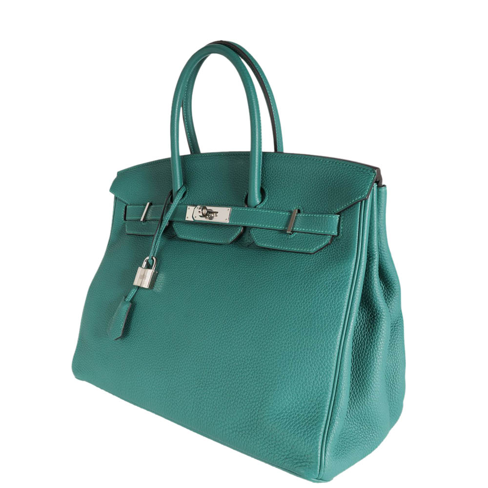 

Hermes Green Togo Leather Palladium Hardware Birkin 35
