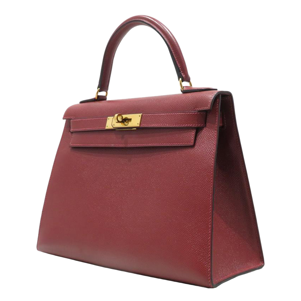 

Hermes Red Epsom Leather Gold Hardware Kelly 28 Bag