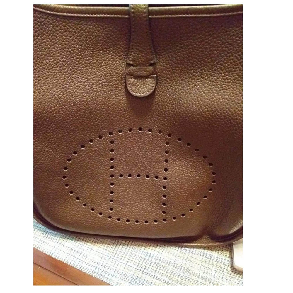 

Hermes Brown Clemence Leather Evelyne 29 Shoulder Bag