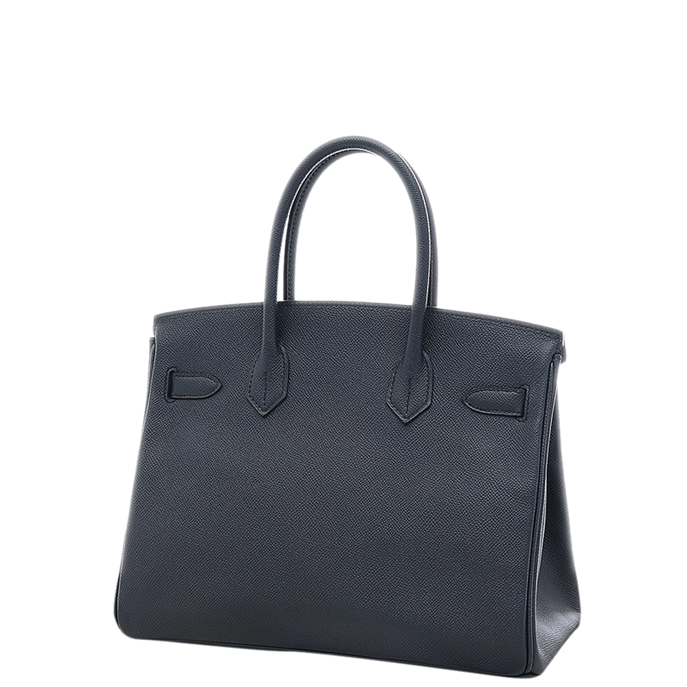

Hermes Blue Epsom Leather Palladium Hardware Birkin 30 Bag