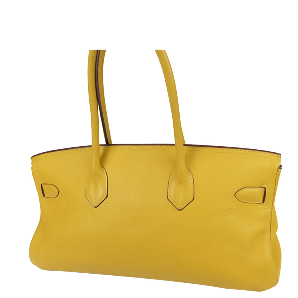 

Hermes Yellow Taurillon Clemence Leather Palladium Hardware JPG Birkin 42 Bag