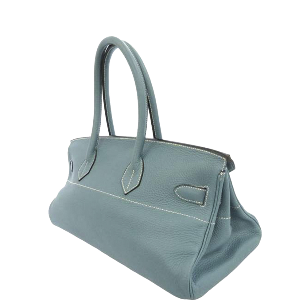 

Hermes Blue Taurillon Clemence Leather Palladium Hardware JPG Birkin 42 Bag