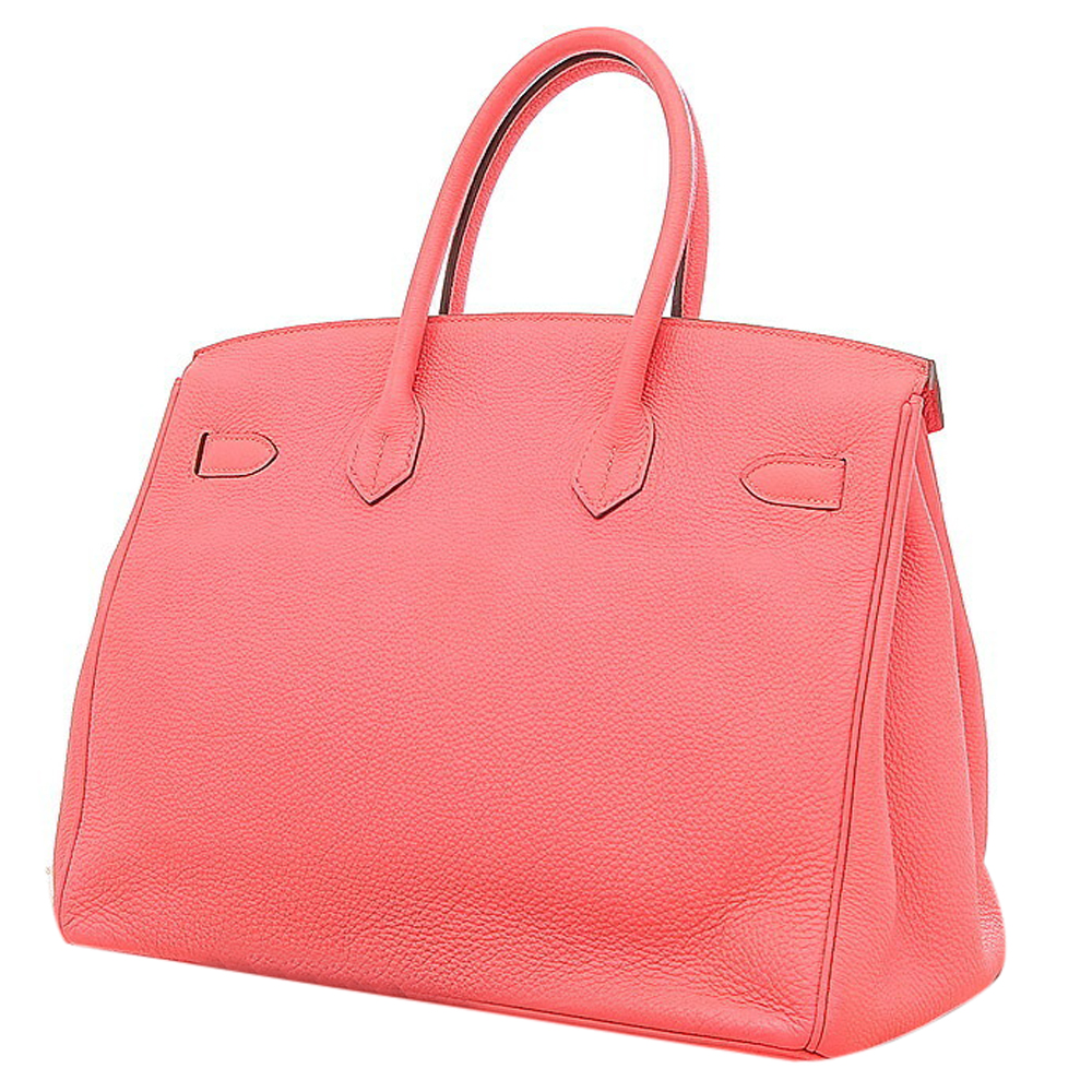 

Hermes Pink Togo Leather Palladium Hardware Birkin 35 Bag