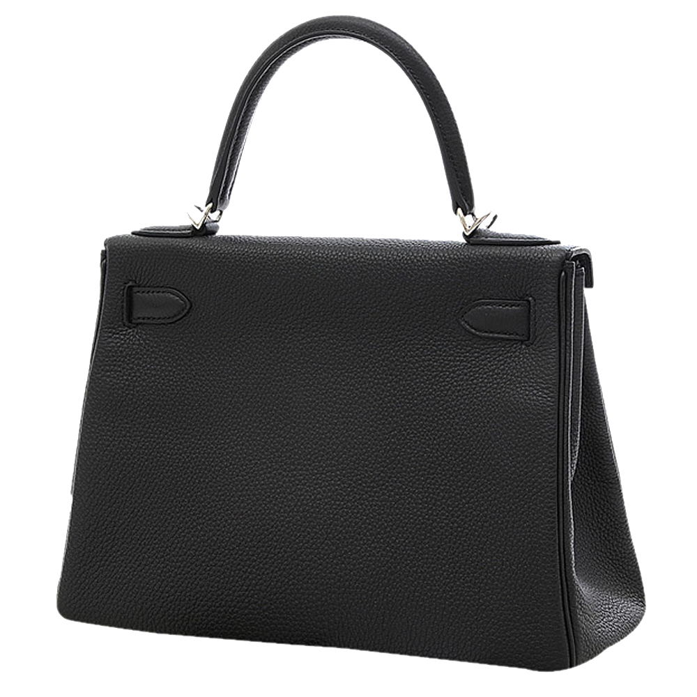 

Hermes Black Togo Leather Palladium Hardware Kelly 28 Bag