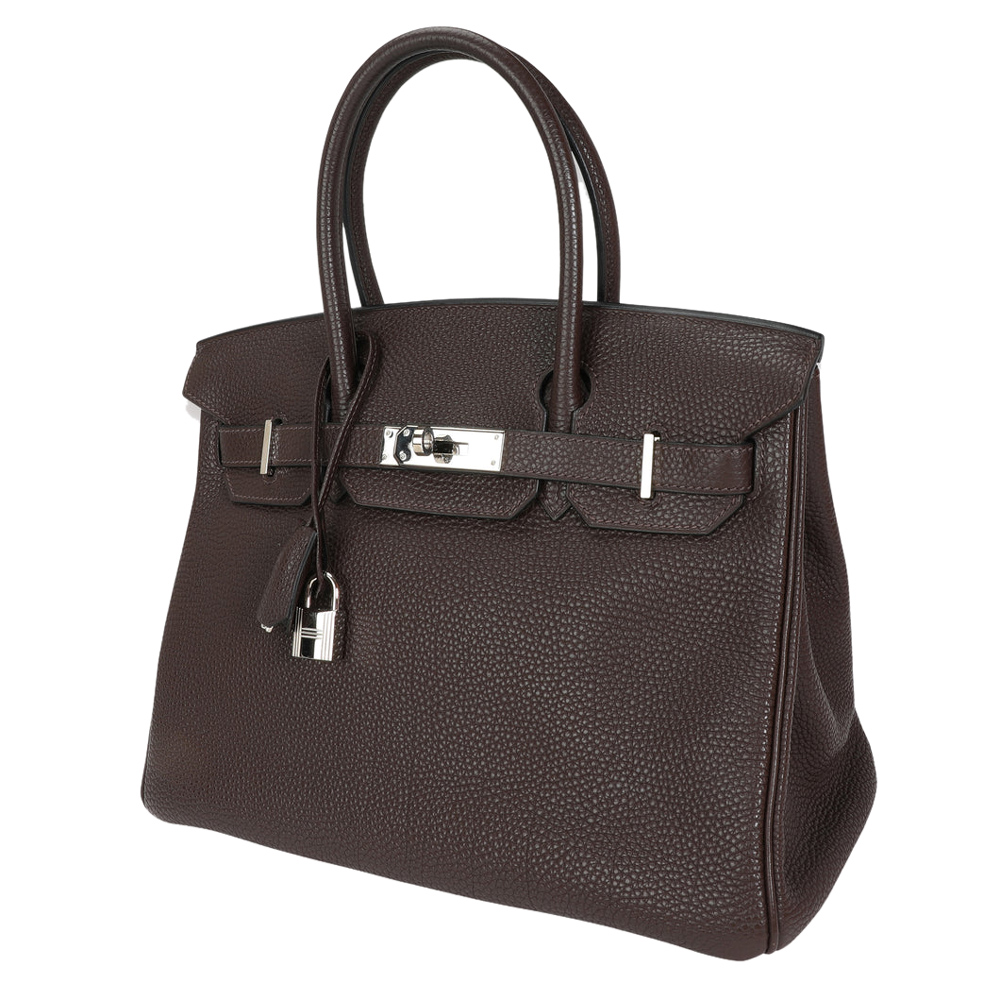 

Hermes Brown Togo Leather Palladium Hardware Birkin 30 Bag