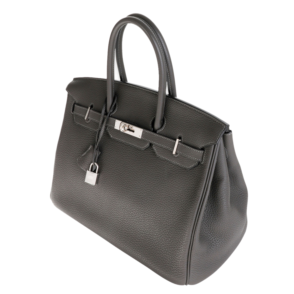 

Hermes Black Togo Leather Palladium Hardware Birkin 35 Bag