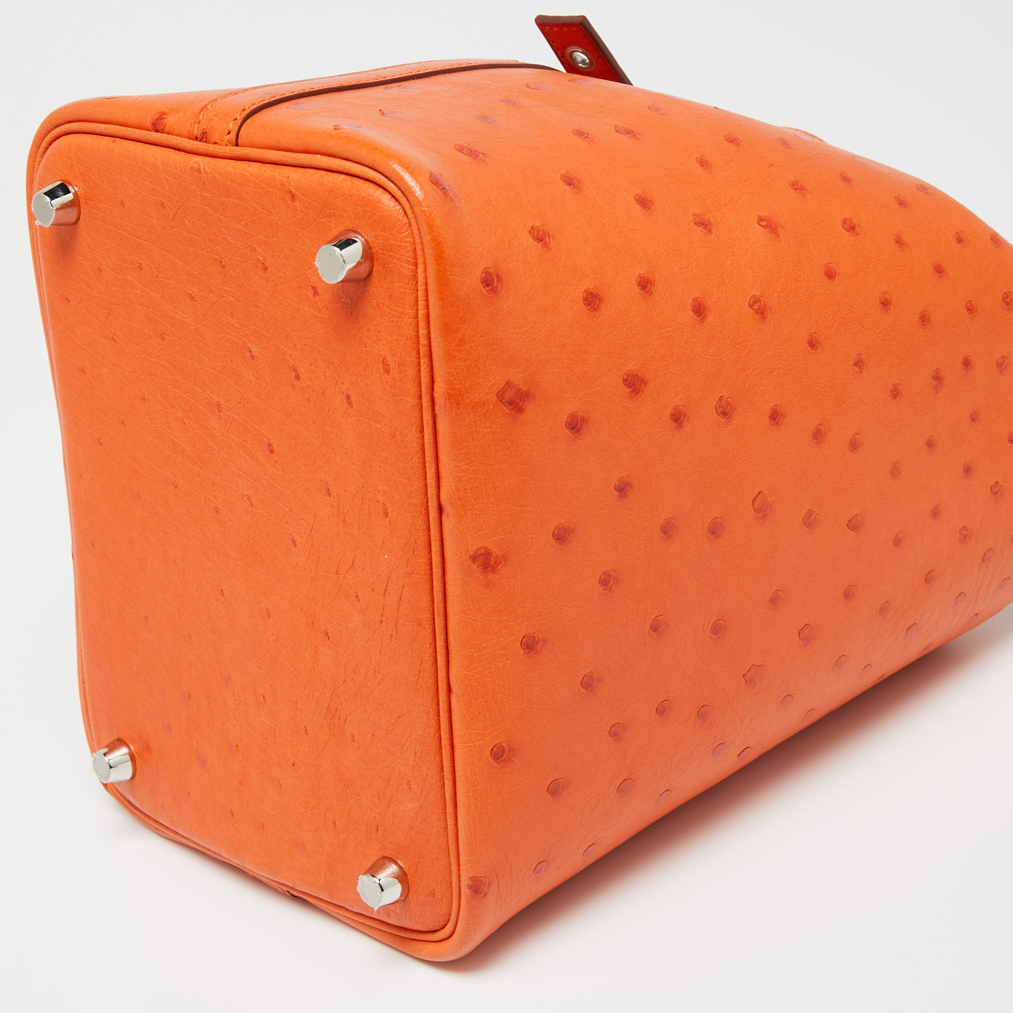 Hermès Tangerine Ostrich Picotin Lock 18 Bag - BOPF