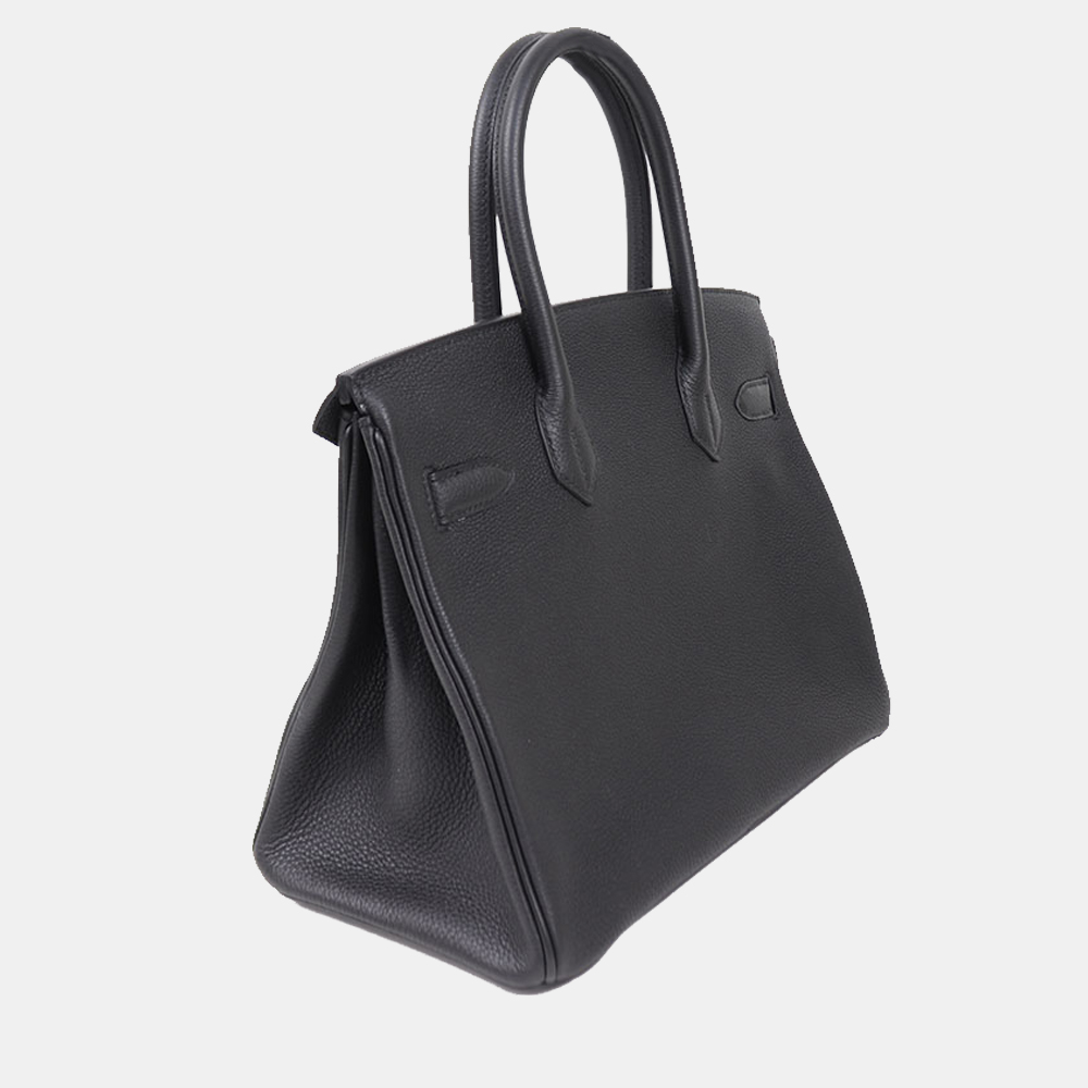 

Hermes Black Togo Leather Gold Hardware Birkin 30 Bag