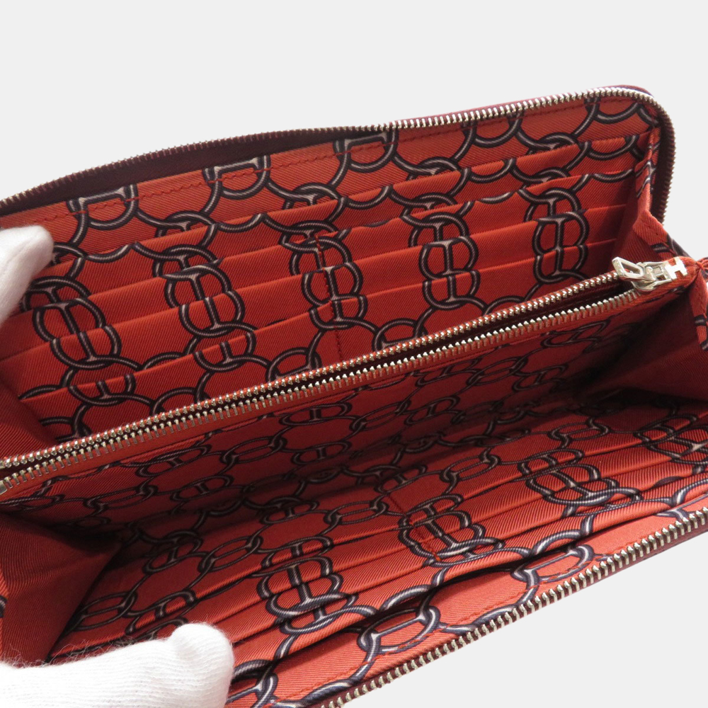 

Hermes Azap Silk Yinlong Long Wallet Epson Ladies, Burgundy