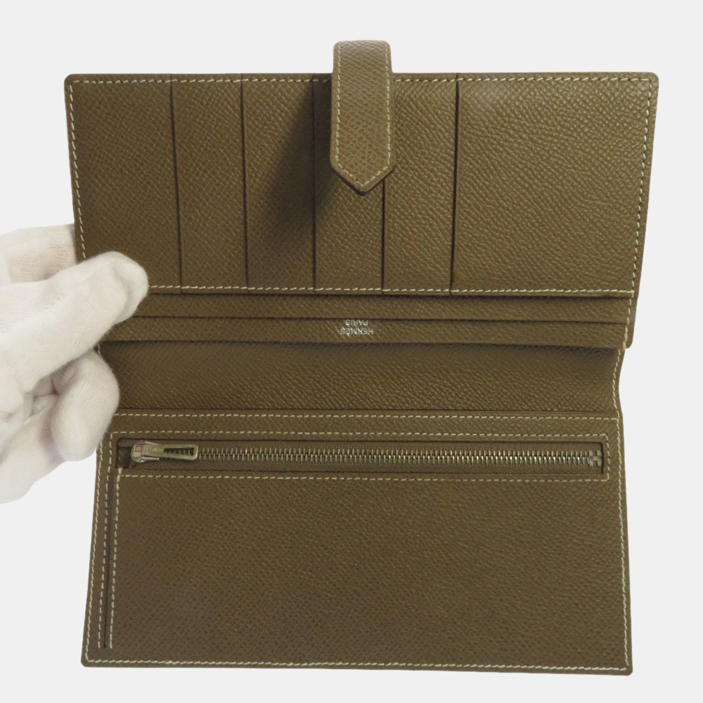 

Hermes Bearns Freetope Etup Long Wallet Epson Ladies, Grey