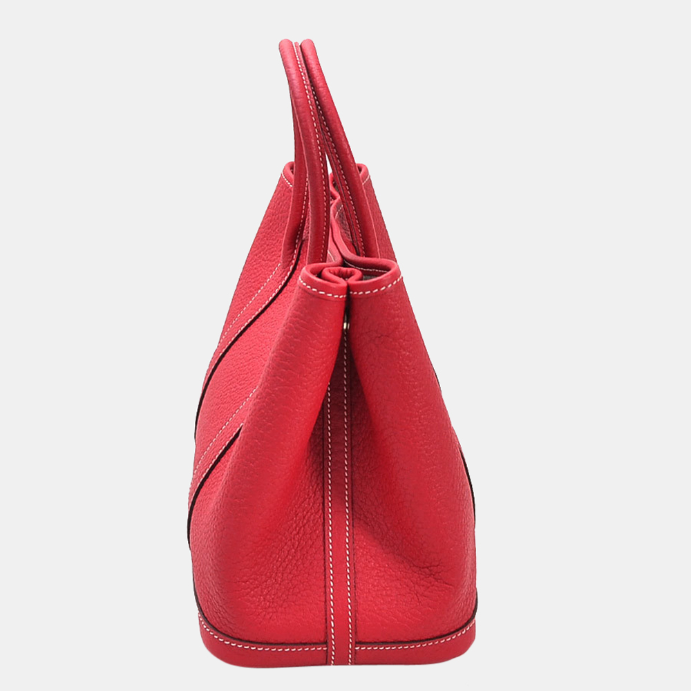 

Hermes Handbag Tote Bag Garden Party TPM Rouge Kazak Negonda Ladies, Red