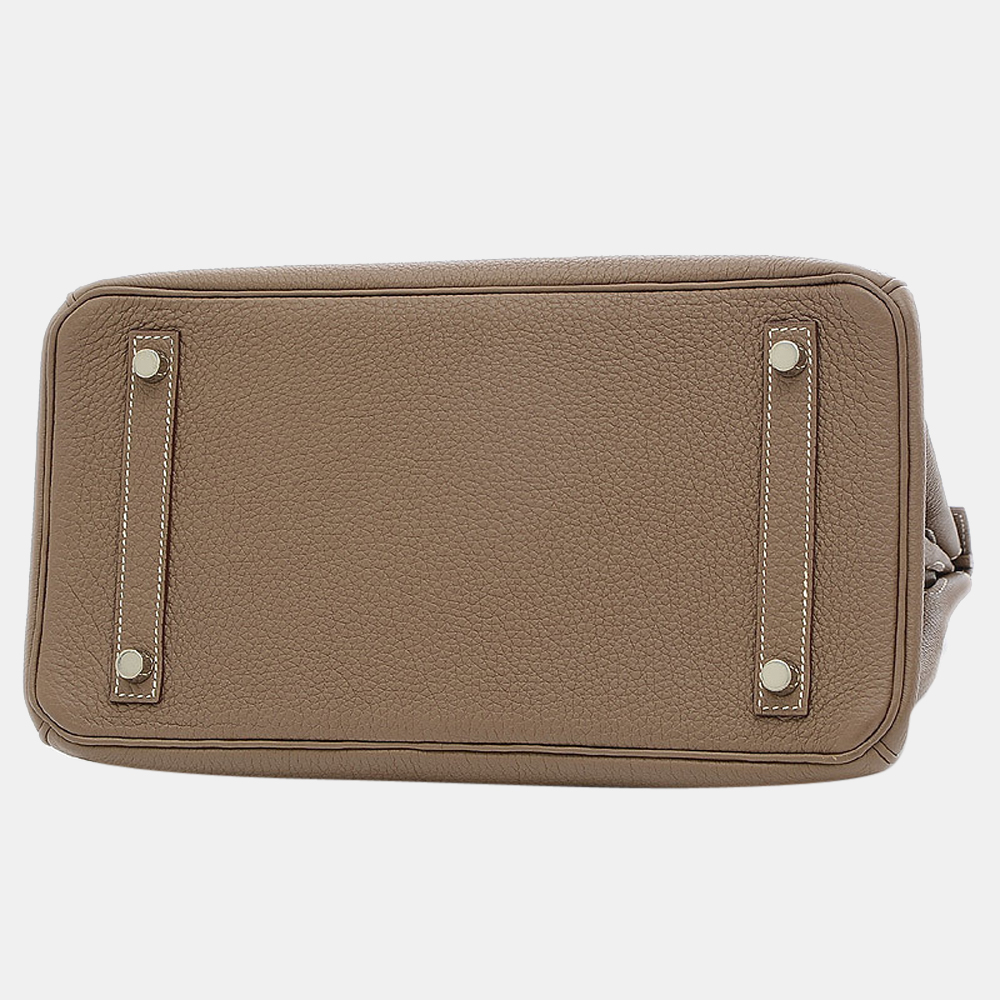 

Hermes Birkin 30 Togo Etoop T Engraved Handbag, Brown