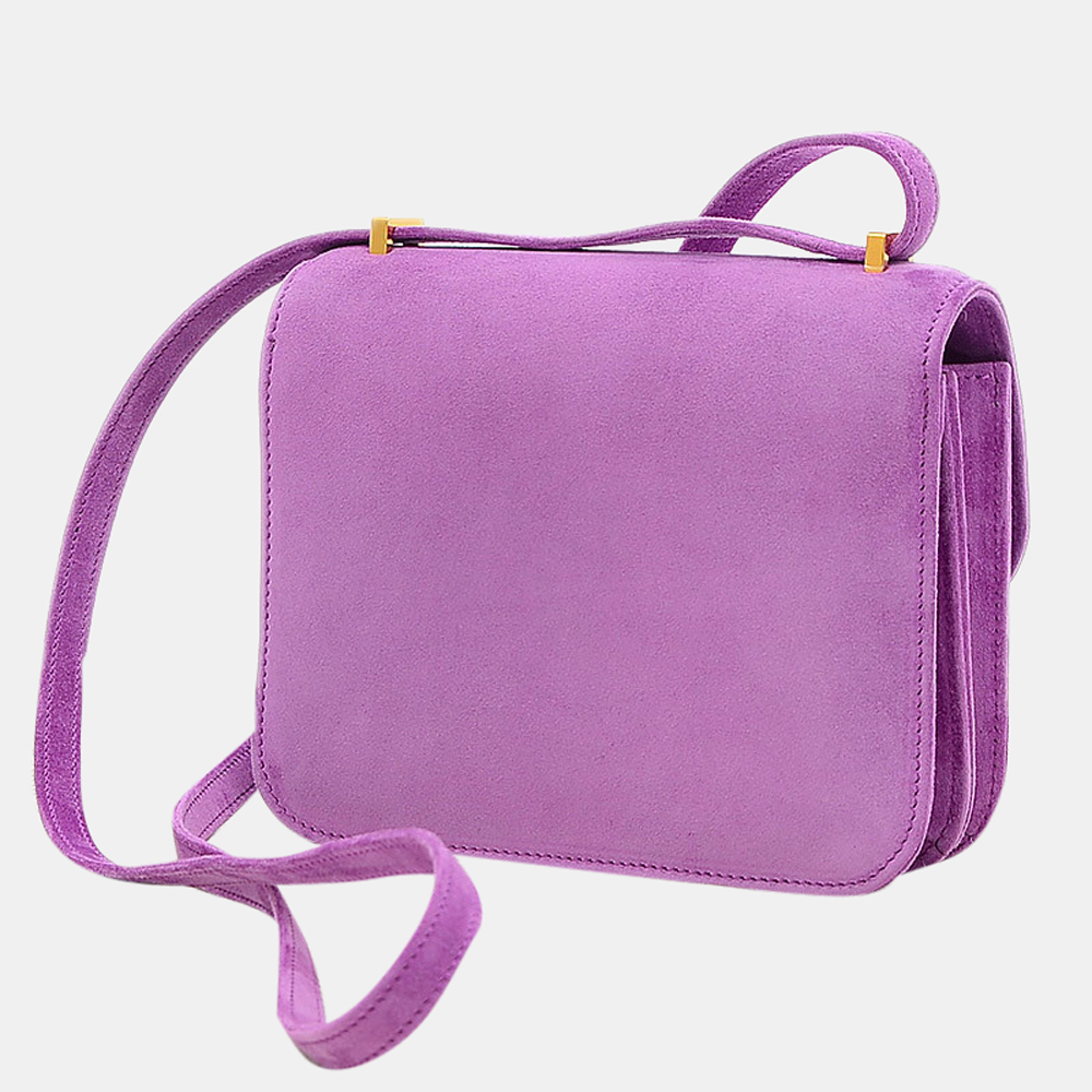 

Hermes Constance 3 Mini 18 Dobris Violet Z Engraved Shoulder Bag, Purple