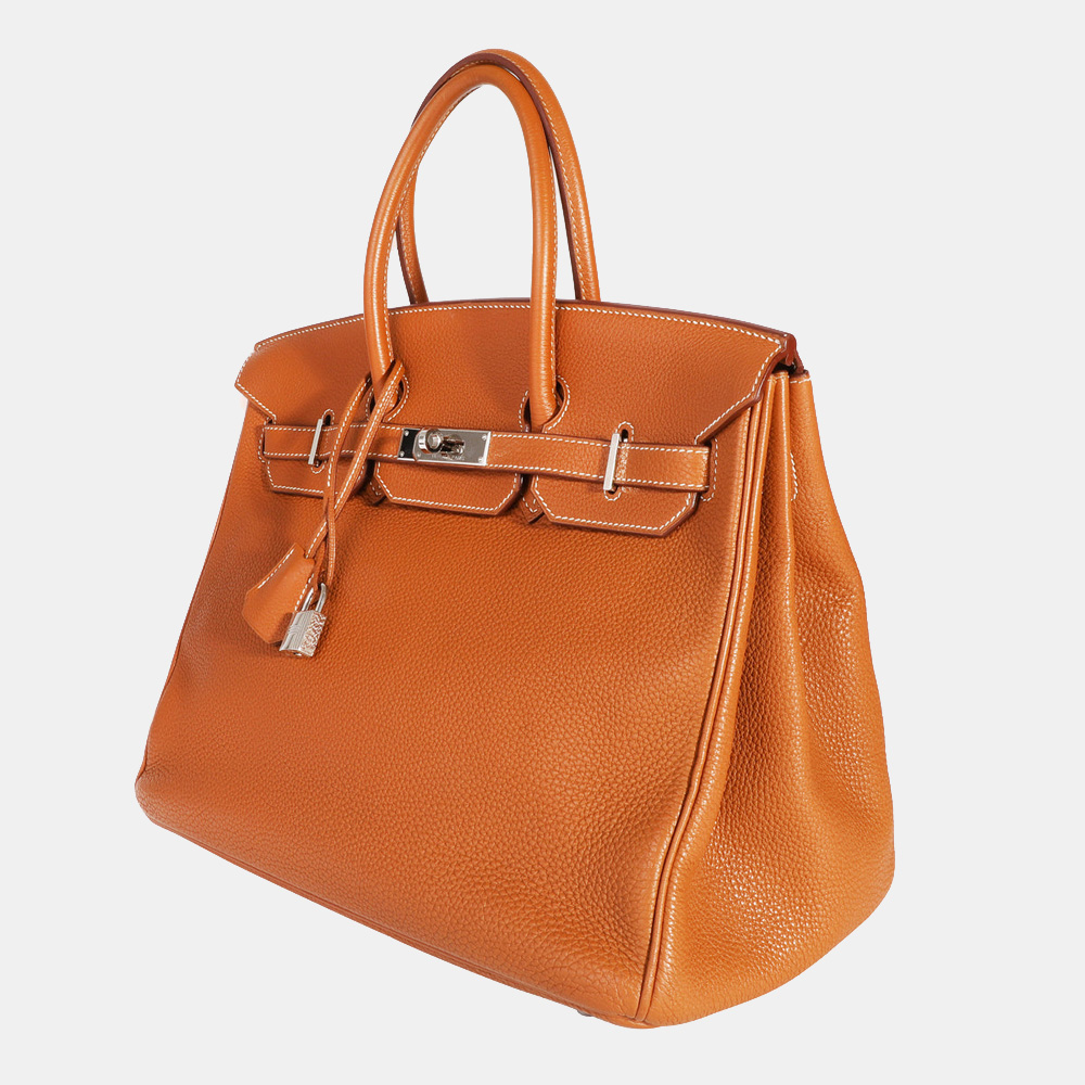 

Hermes Gold Togo Birkin 35 PHW, Brown
