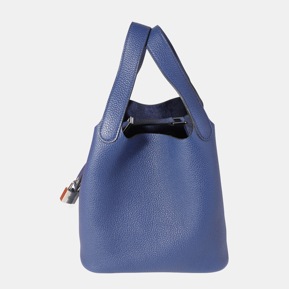

Hermes Blue Saphir Maurice Picotin Lock 18 PHW