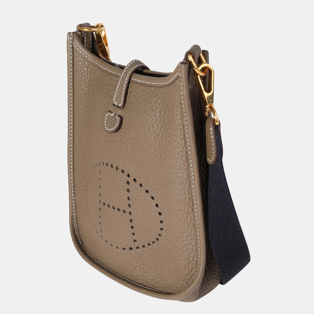 

Hermes Etoupe ClÃ©mence Evelyne Amazone TPM GHW, Brown