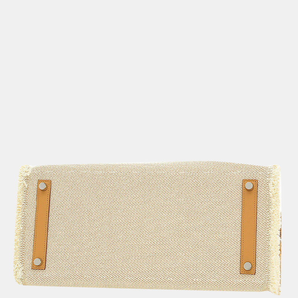 

Hermes Birkin 35 Furei-furei Sesame Twill Ash Swift Z Engraved Handbag, Beige