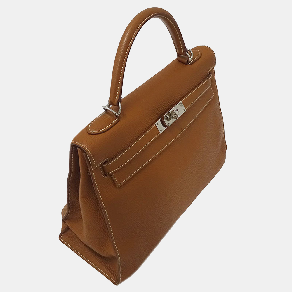 

Hermes Hermes Kelly 32 Togo Natural Bag Women's Handbag Shoulder 2way Outer Sewing â¡ I Engraved Brown