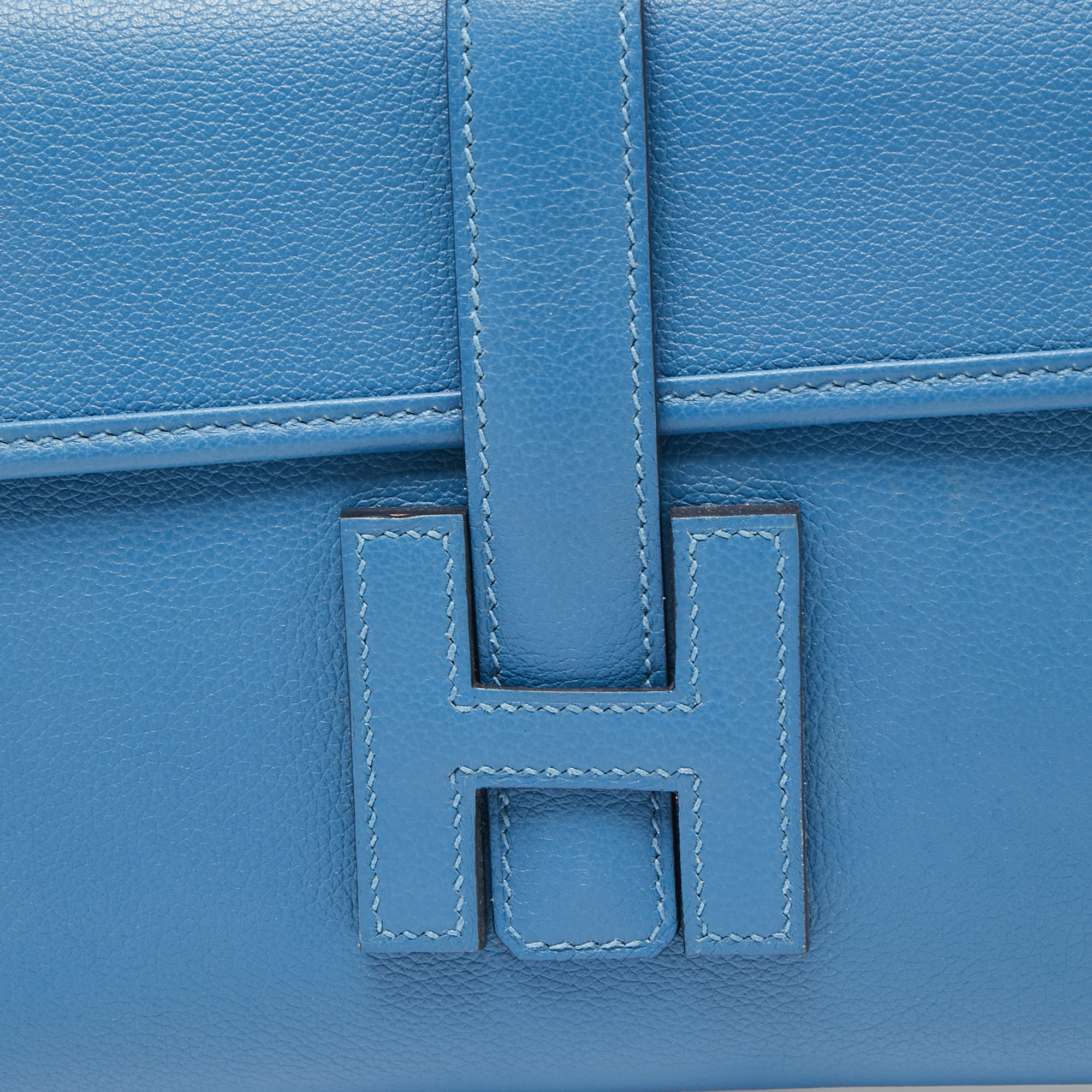 Hermes Jige Clutch Electric Blue 29cm NIB – Boutique Patina