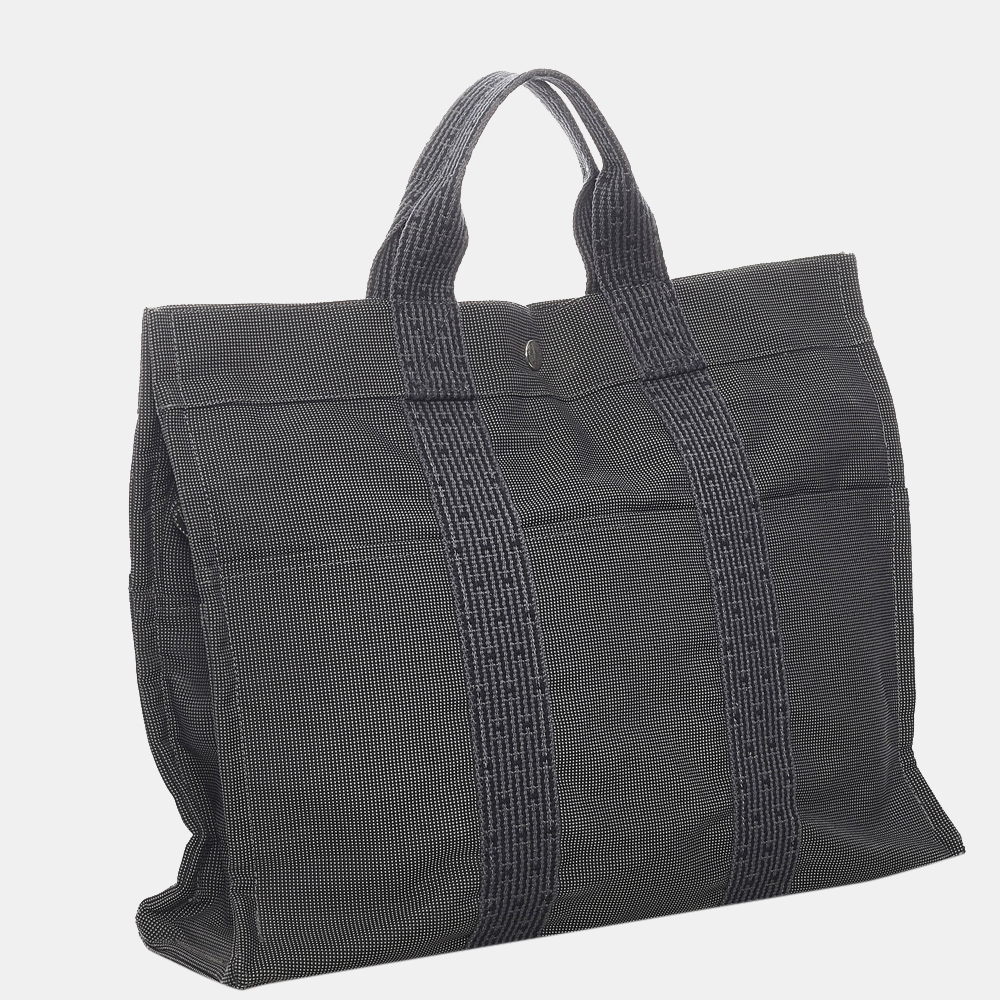 

Hermes Black Herline MM Tote Bag
