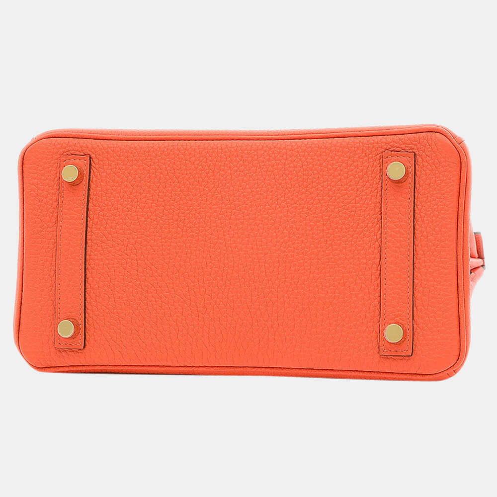 

Hermes Birkin 25 Togo Capsine Z engraved handbag, Orange