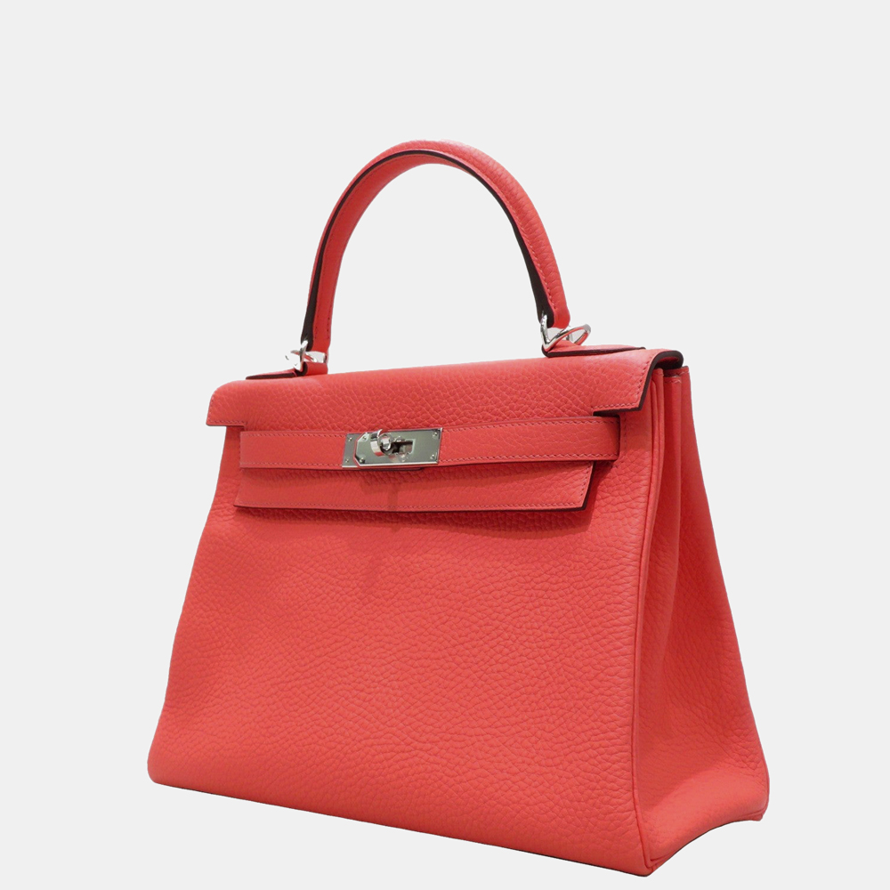 

Hermes Pink Taurillon Clemence Kelly 28