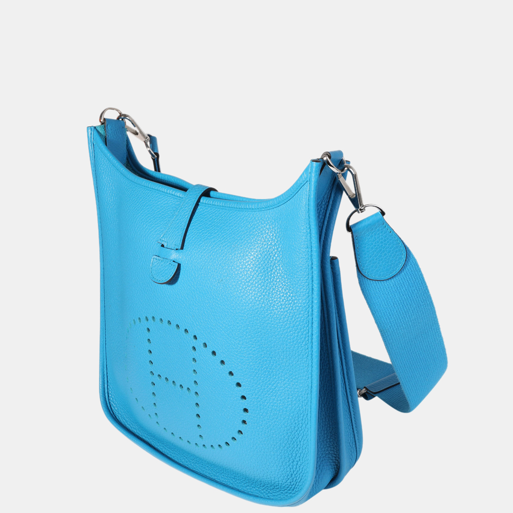 

Hermes Bleu Frida ClÃ©mence Evelyne III 29 PHW, Blue