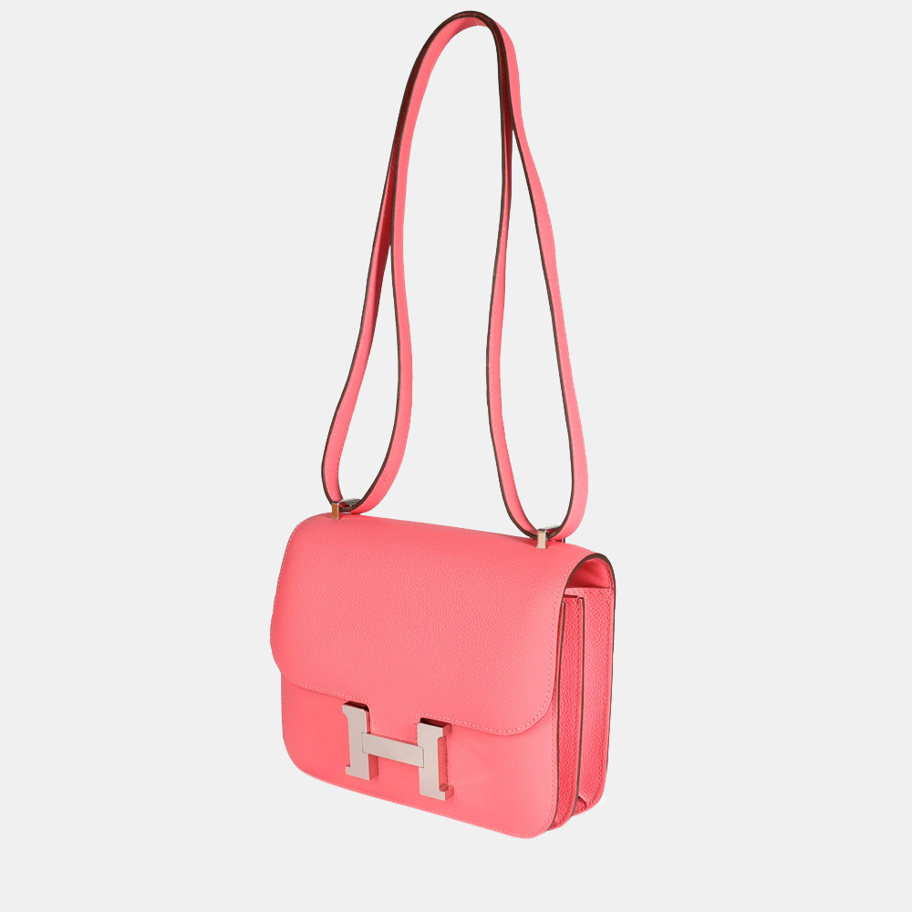 

Hermes Rose Azalee Evercolor Constance 18 PHW, Pink