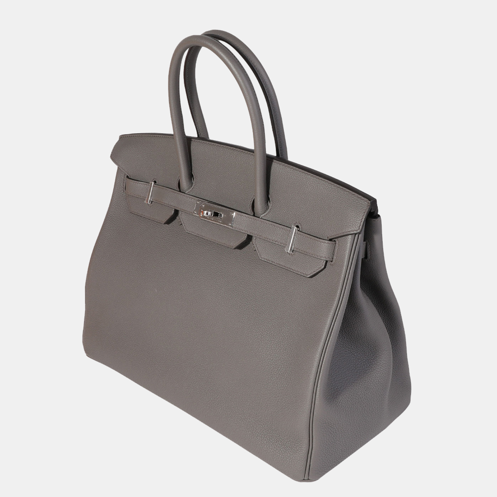 

Hermes Gris Etain Togo Birkin 35 PHW, Grey