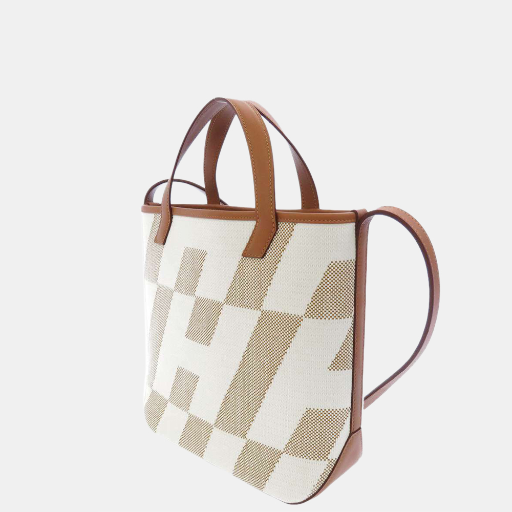 

Hermes White/Gold Swift Leather H PM Tote Bag