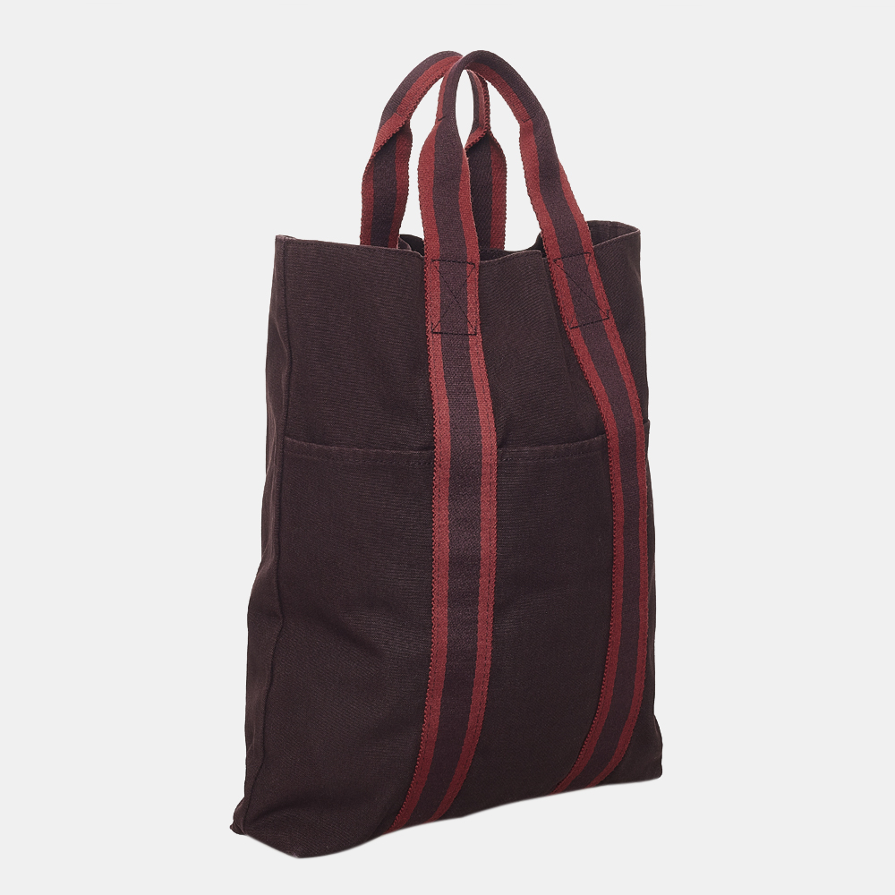 

Hermes Red Fourre Tout Cabas