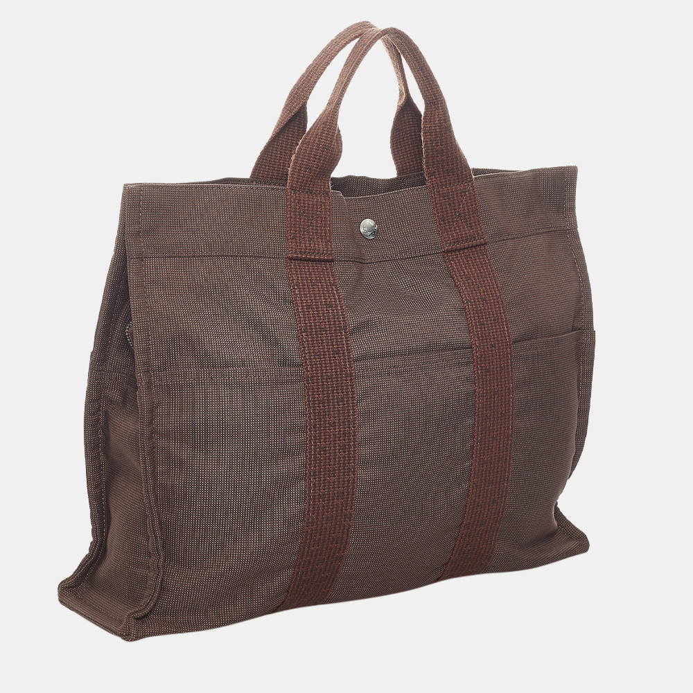 

Hermes Brown/Red Herline MM