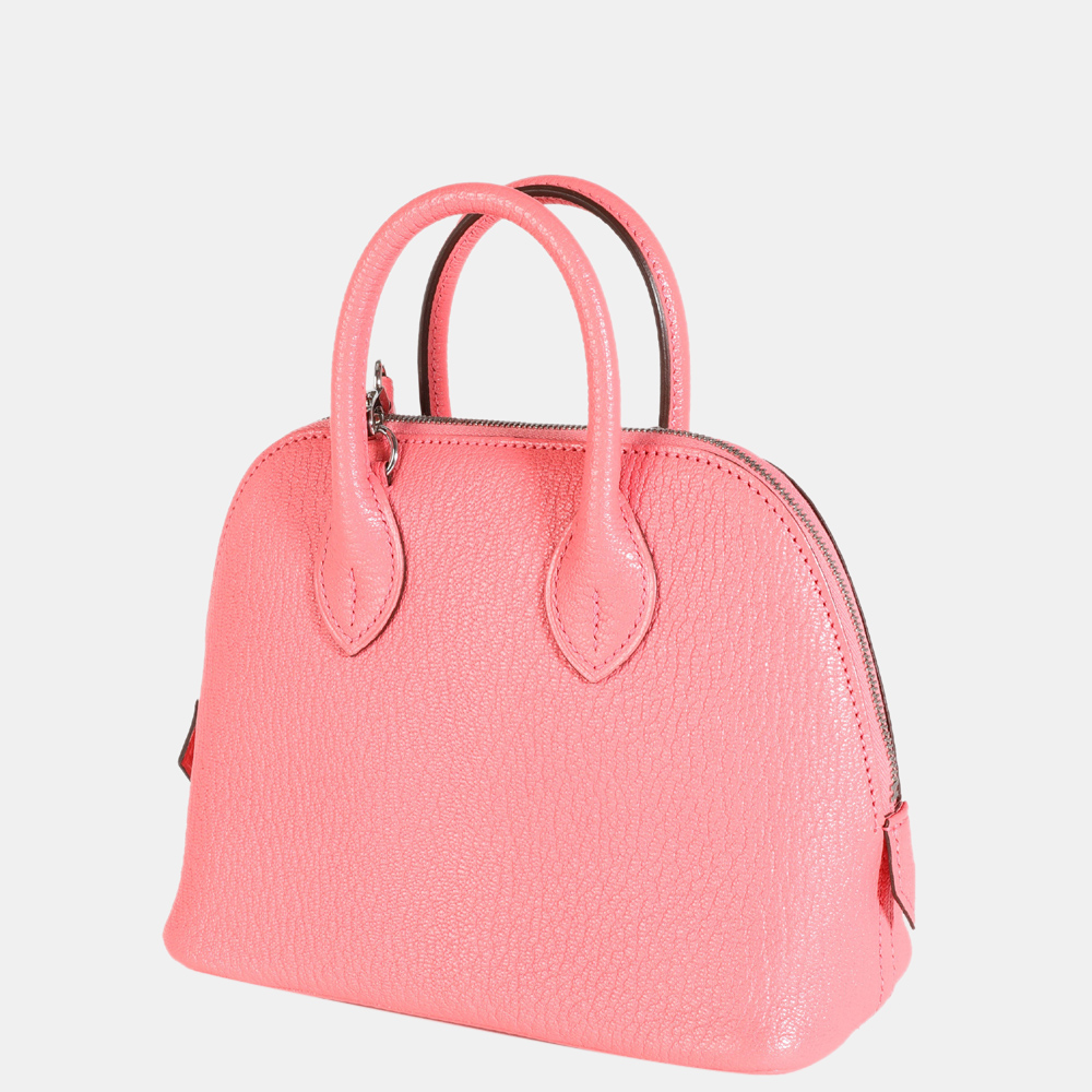

Hermes Rose D'ete Chévre Mini Bolide PHW, Pink