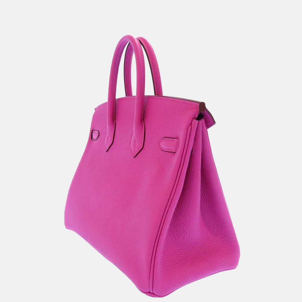 

Hermes Pink Togo Leather Palladium Hardware Birkin 25 Bag