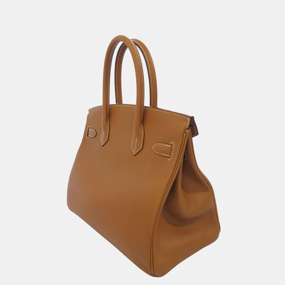 

Hermes Gold Epsom Leather Gold Hardware Birkin 30 Bag