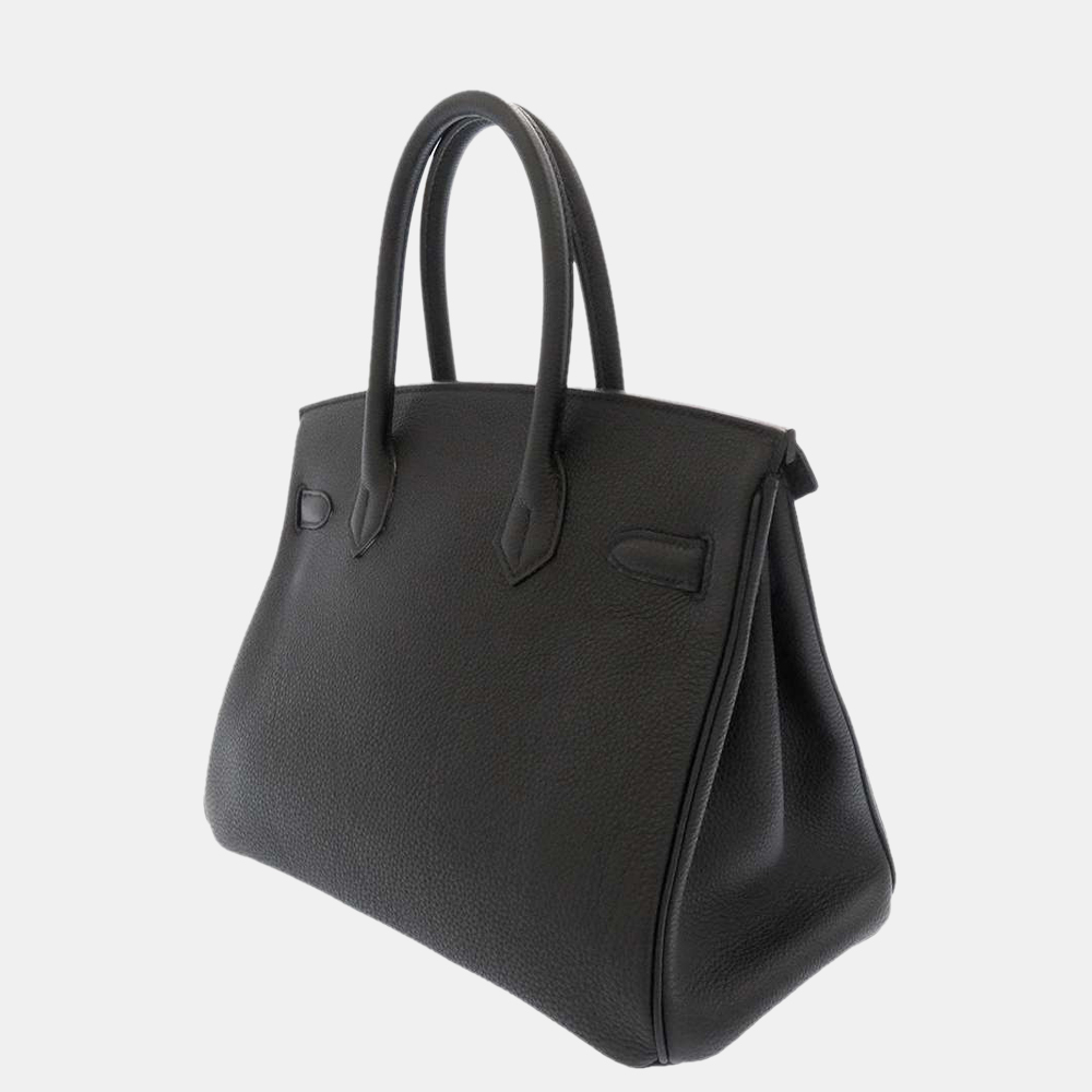 

Hermes Black Togo Leather Palladium Hardware Birkin 30 Bag