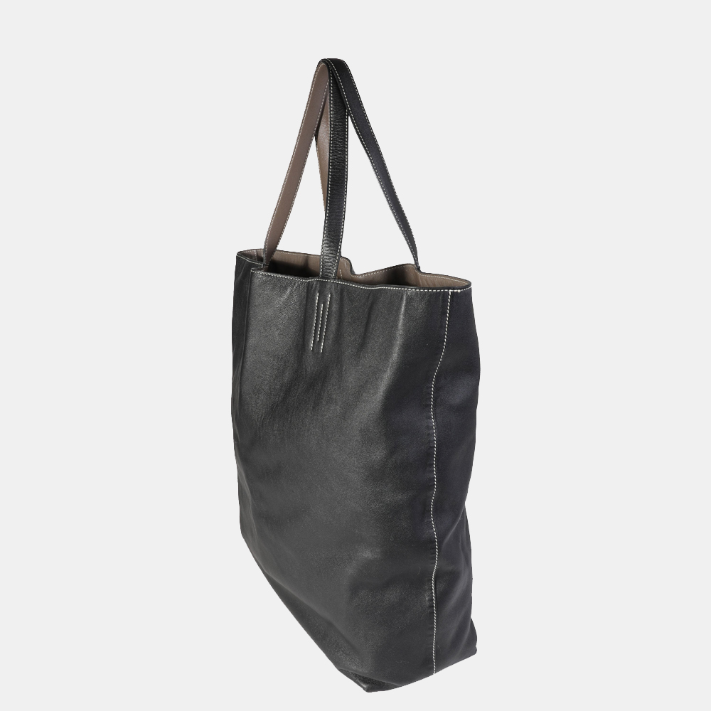 

Hermes Noir & Ãtoupe Sikkim Double Sens 36, Black