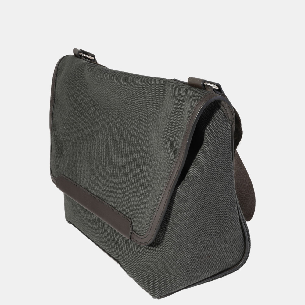 

Hermes Vert Fonce Officier & ÃbÃ¨ne Sombrero Leather Aller-Retour Messenger Bag, Grey