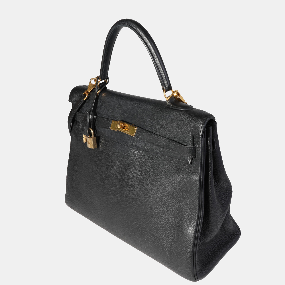 

Hermes Black ClÃ©mence Retourne Kelly 35 GHW