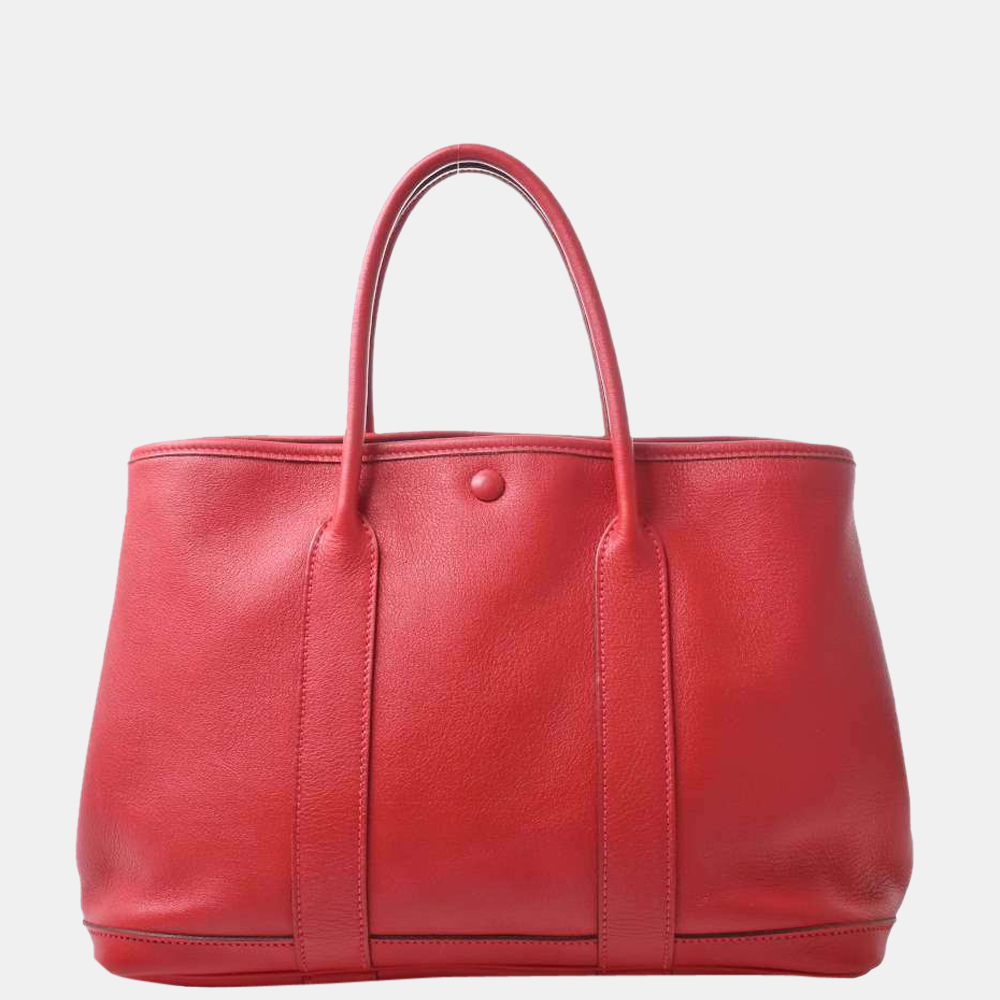 

Hermes Vaux Swift Garden Twill TPM Tote Bag Bougainvillea Red